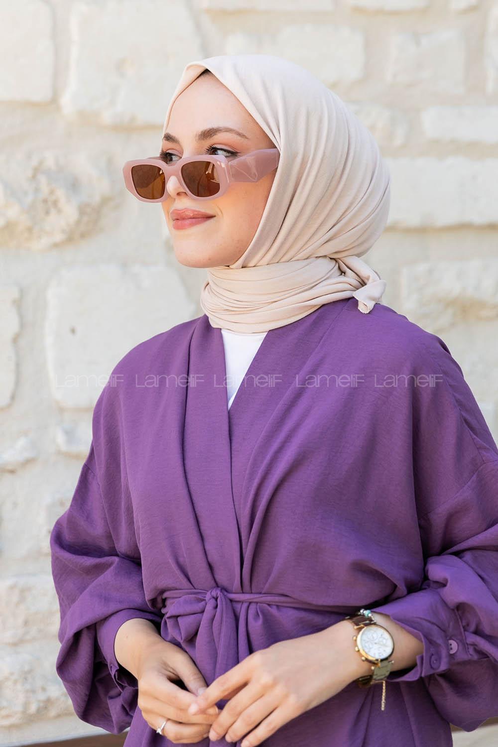 Stone Combed Fabric Straight Scarf