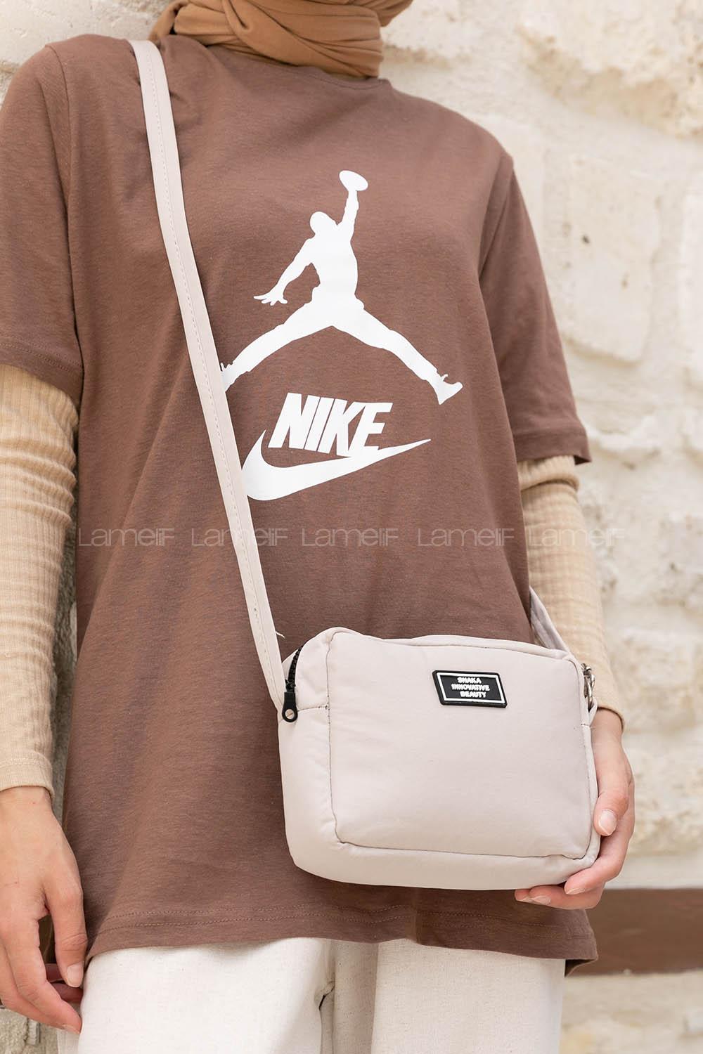 Cream Without Accessories Rope Hand Bag Bag