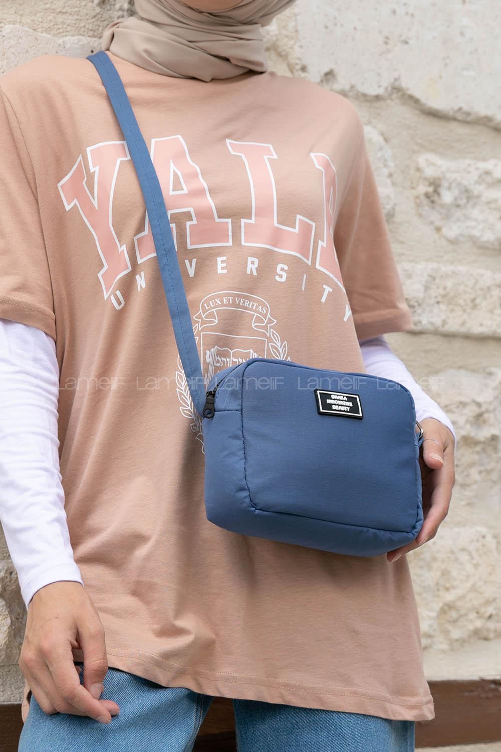 Blue Without Accessories Rope Hand Bag Bag