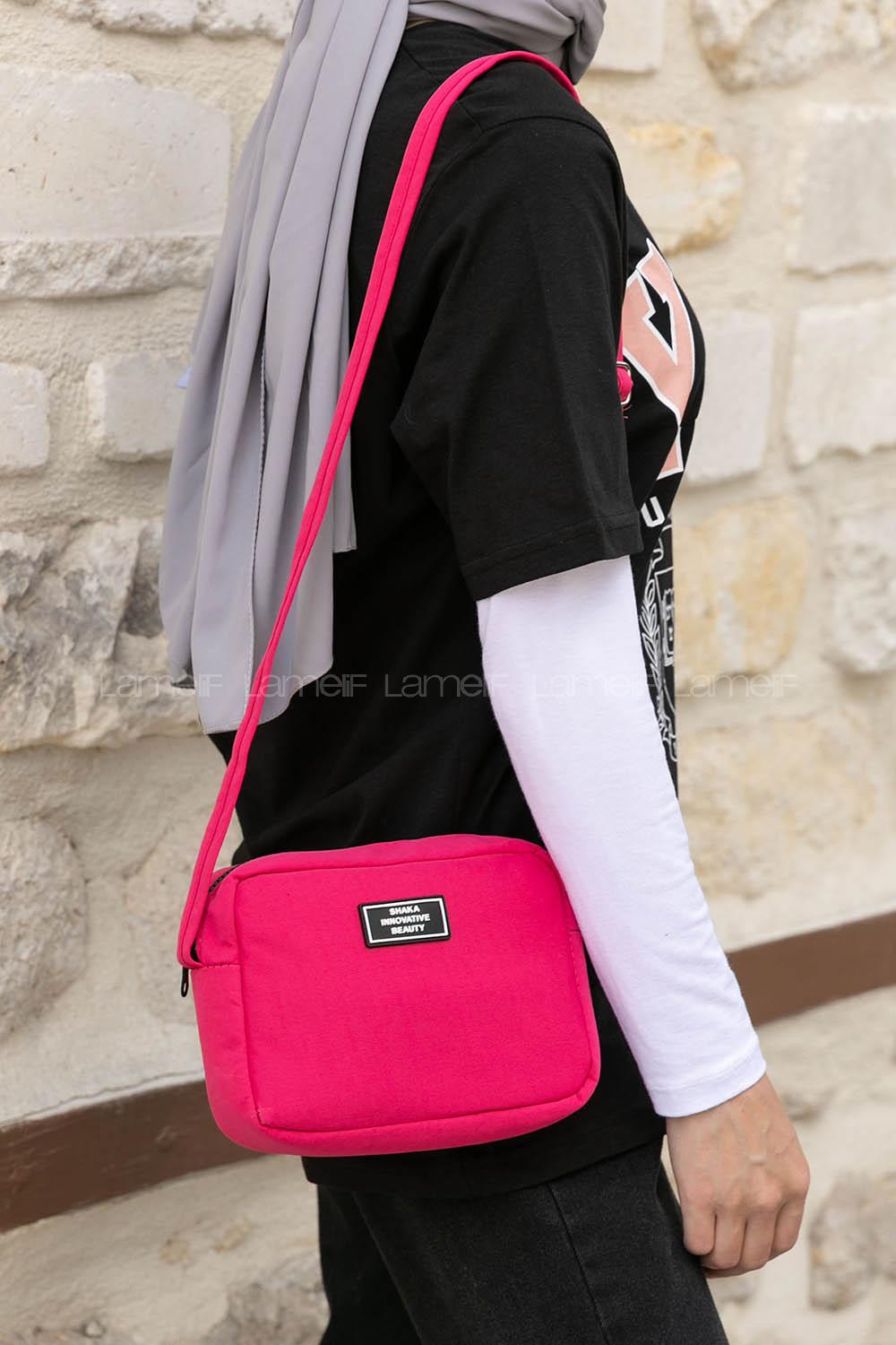 Pink Without Accessories Rope Hand Bag Bag