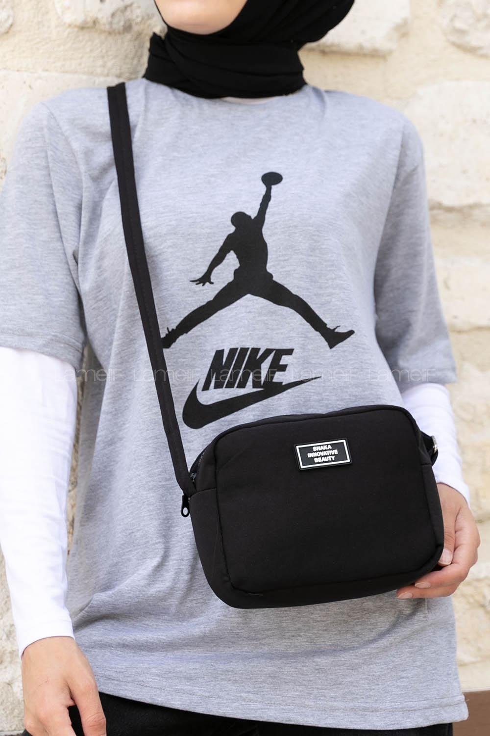 Black Without Accessories Rope Hand Bag Bag