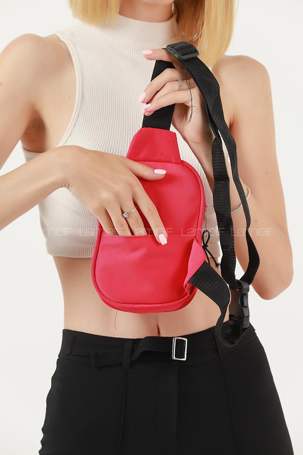 Lamelif Union Model Çapraz Çanta Pembe