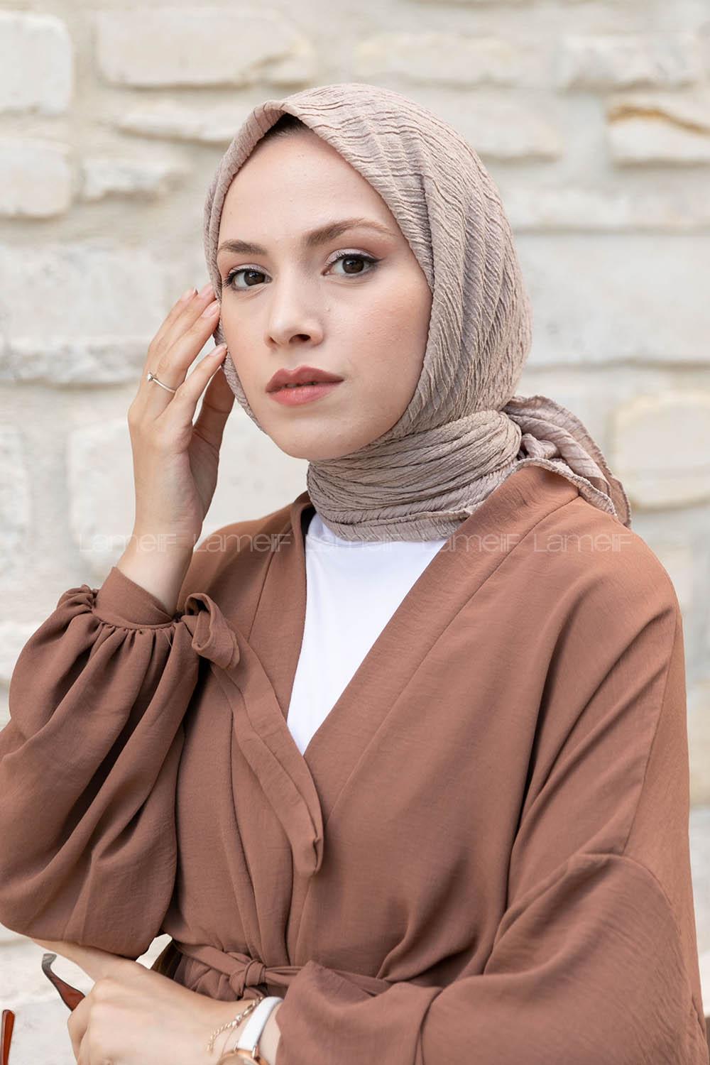 Mink Crepe Fabric Straight Scarf