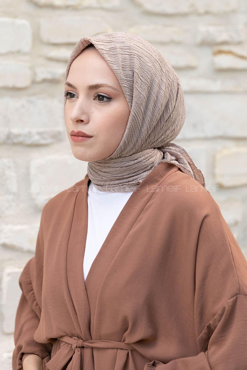 Mink Crepe Fabric Straight Scarf