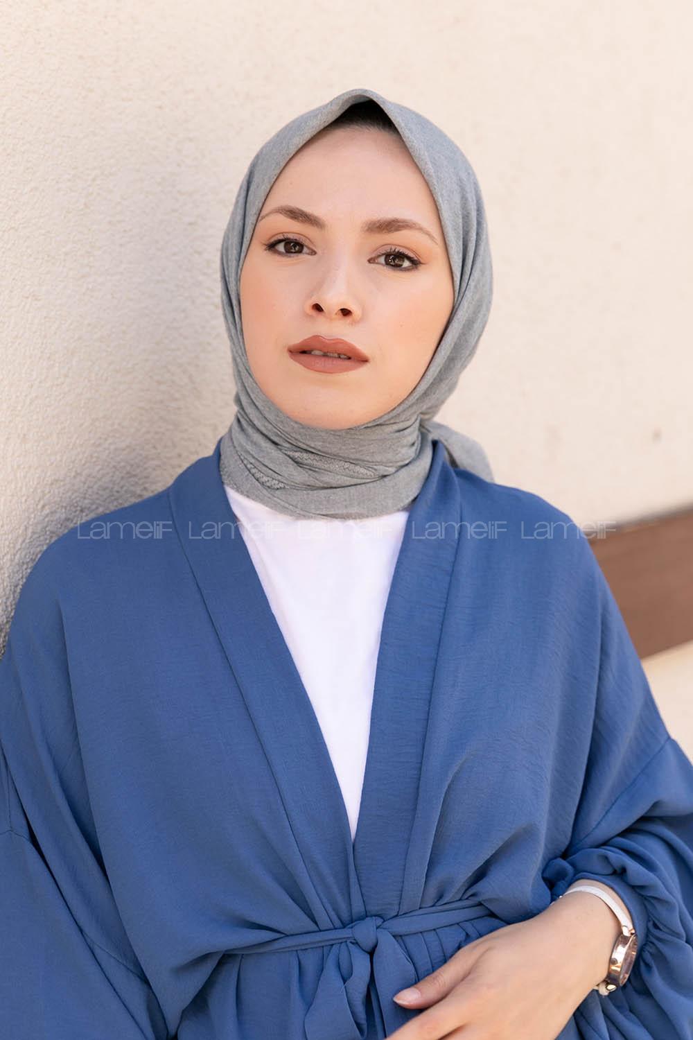 Modalamelif Pano Pamuk Esarp  Gri