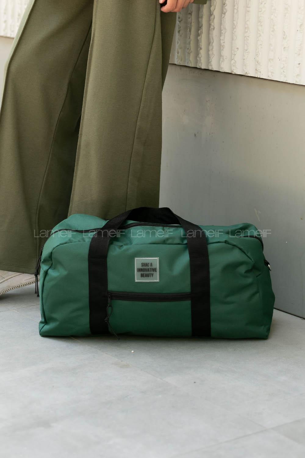 Khaki Buckle Skin Hand Bag Bag