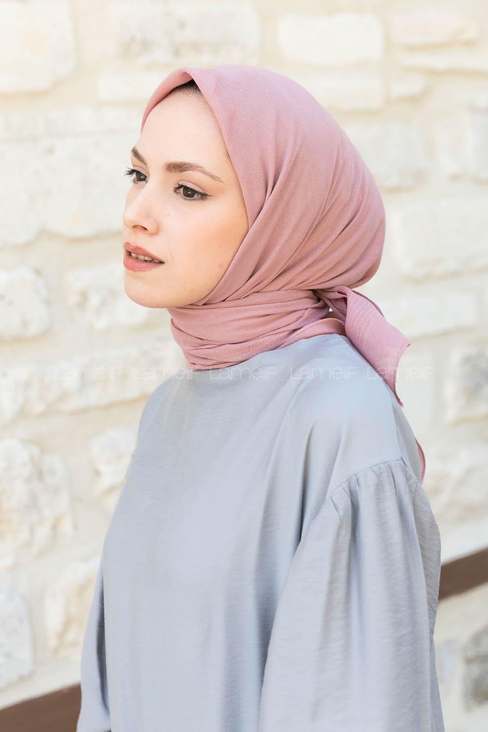 Modalamelif Pano Pamuk Eşarp Pudra