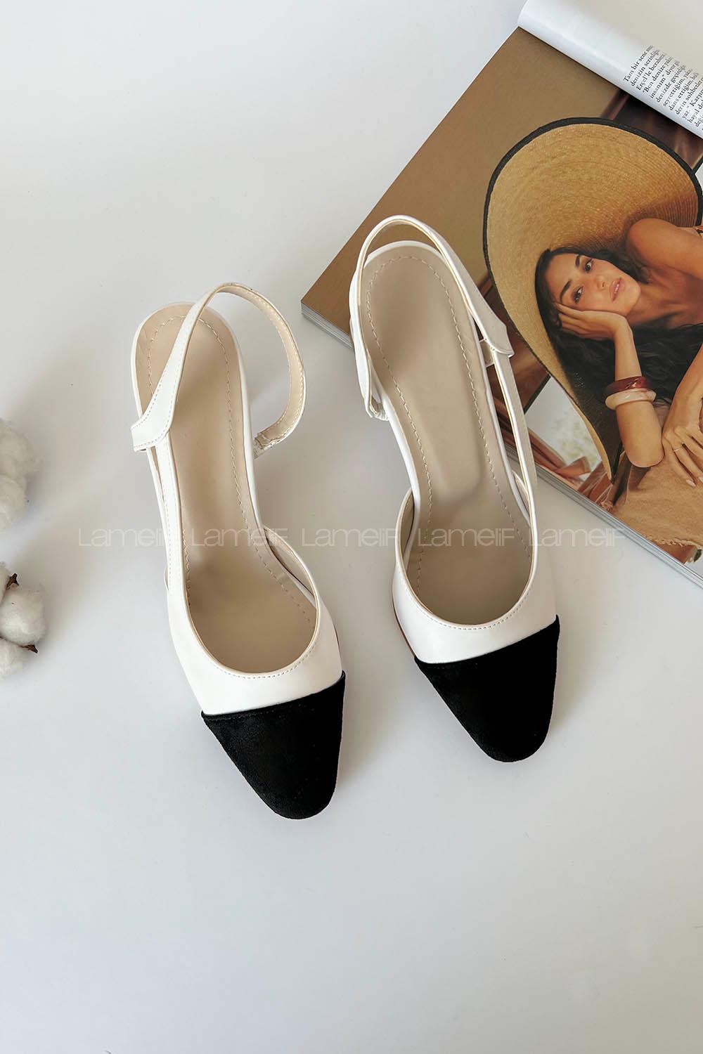 White Heeled Suede Shoes