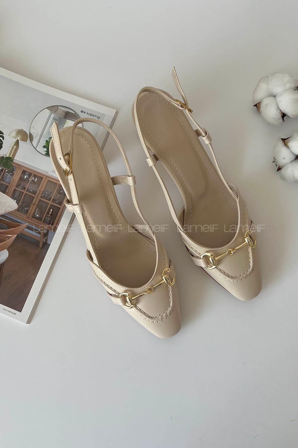 Beige Heeled Shoes