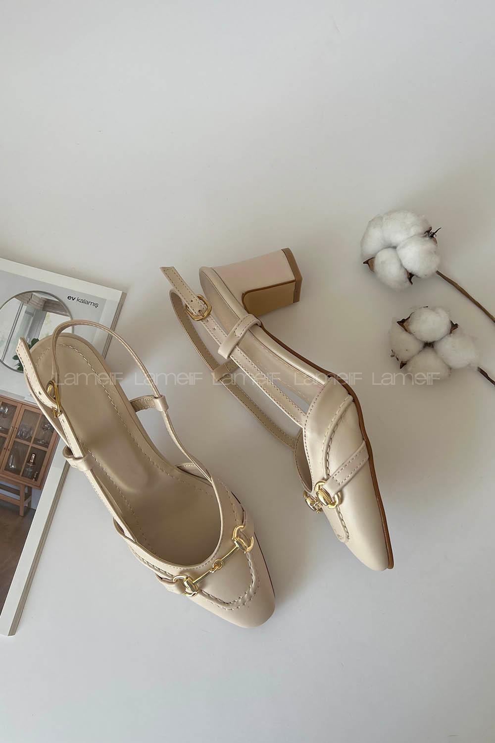 Beige Heeled Shoes