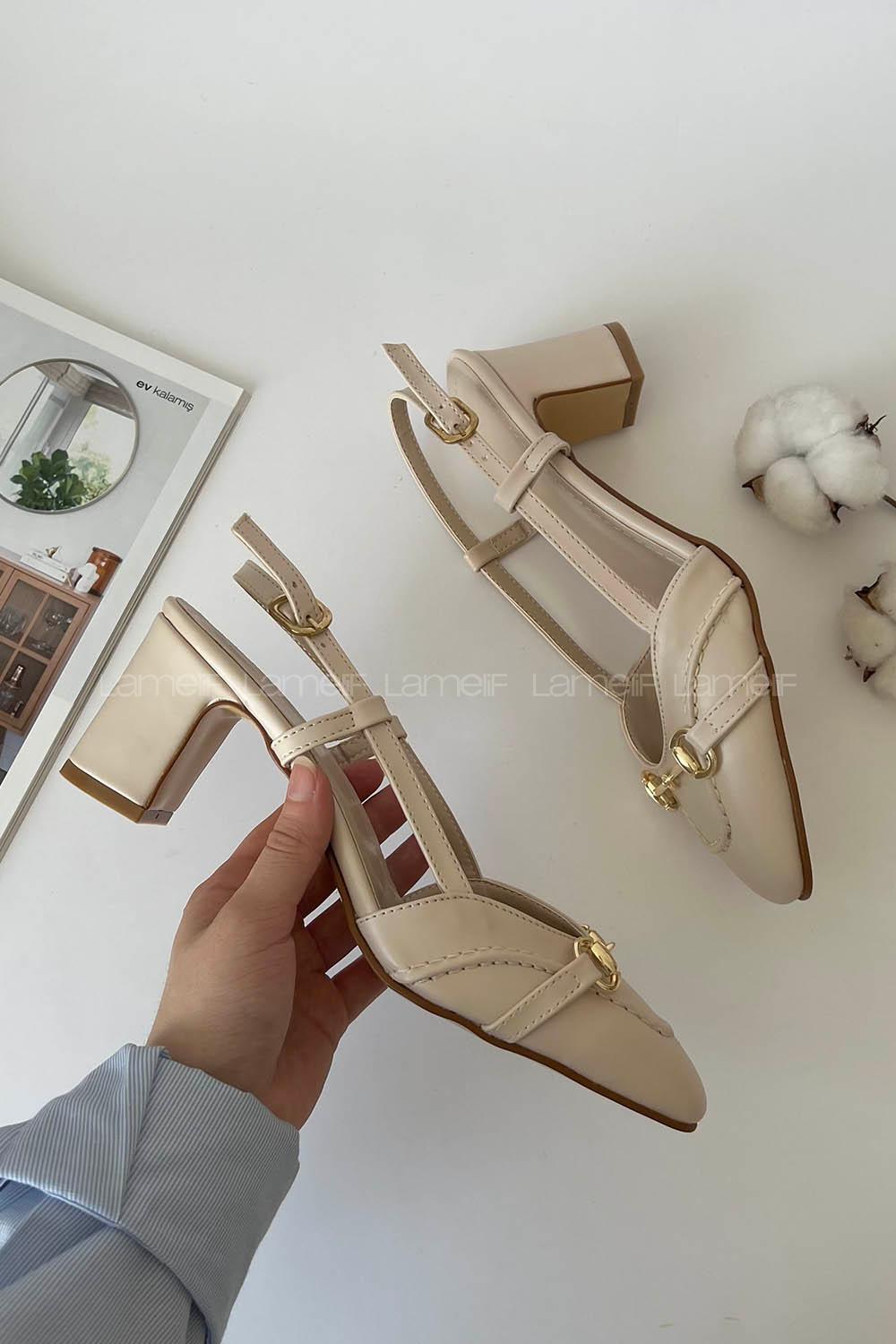 Beige Heeled Shoes