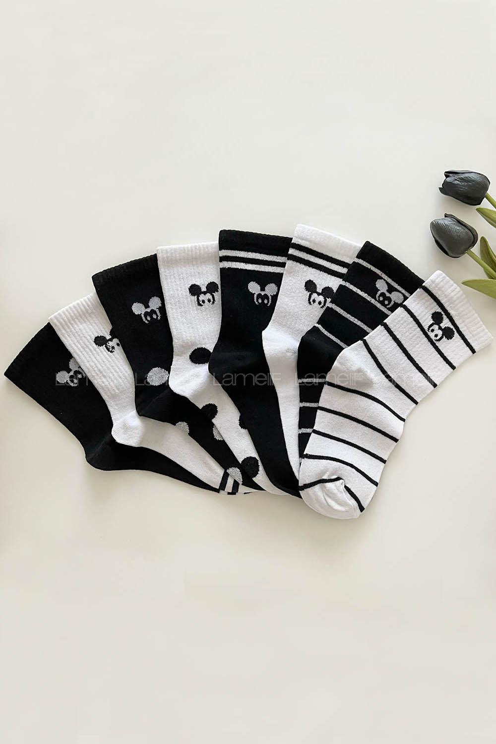 White Black Sock