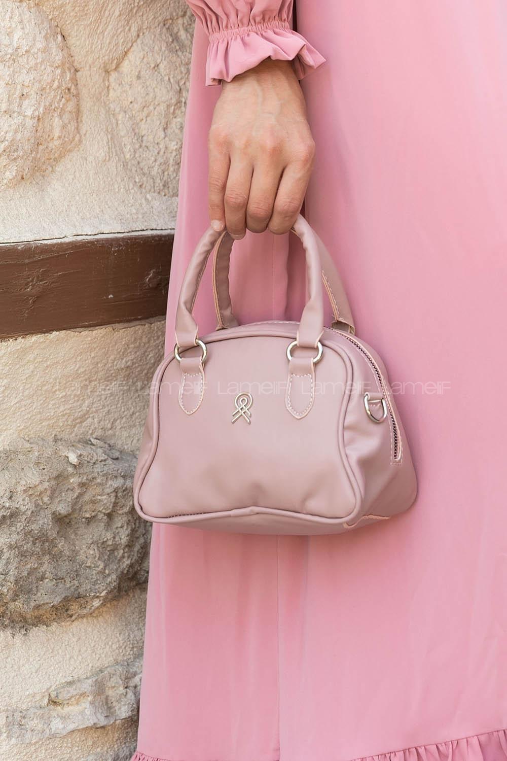 Powder Buckle Skin Hand Bag Bag