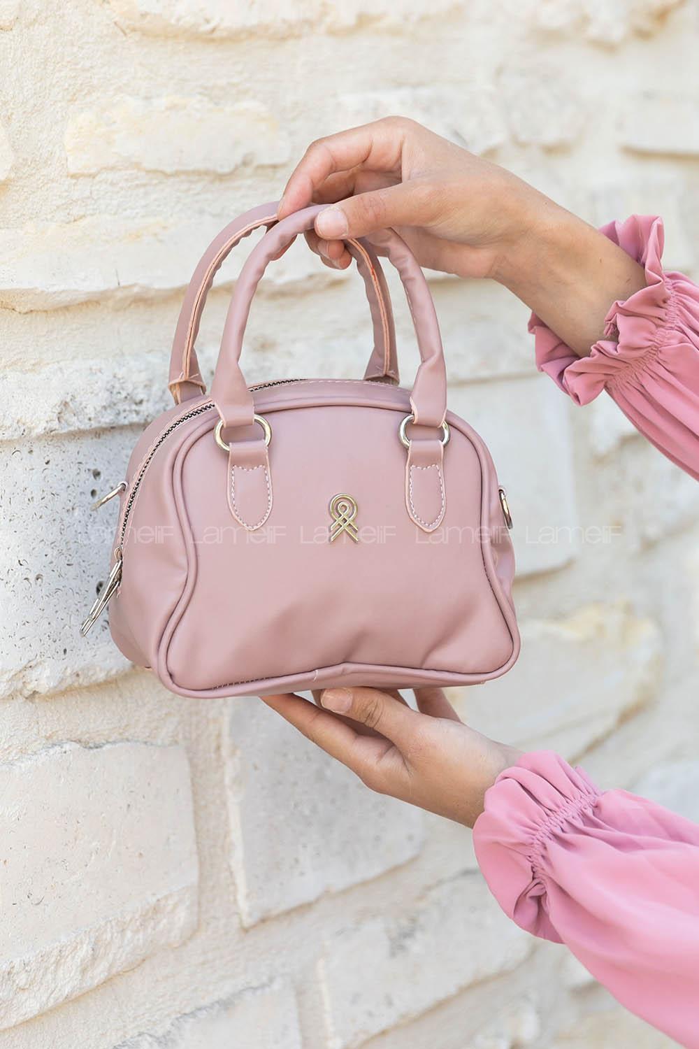 Powder Buckle Skin Hand Bag Bag