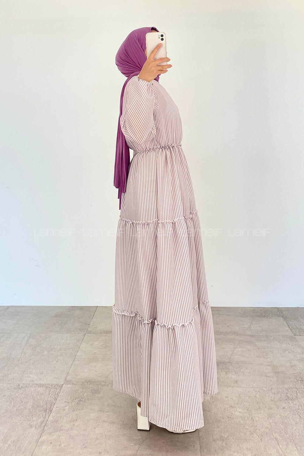 Lilac22 Crew Neck Cotton Printed Dresess