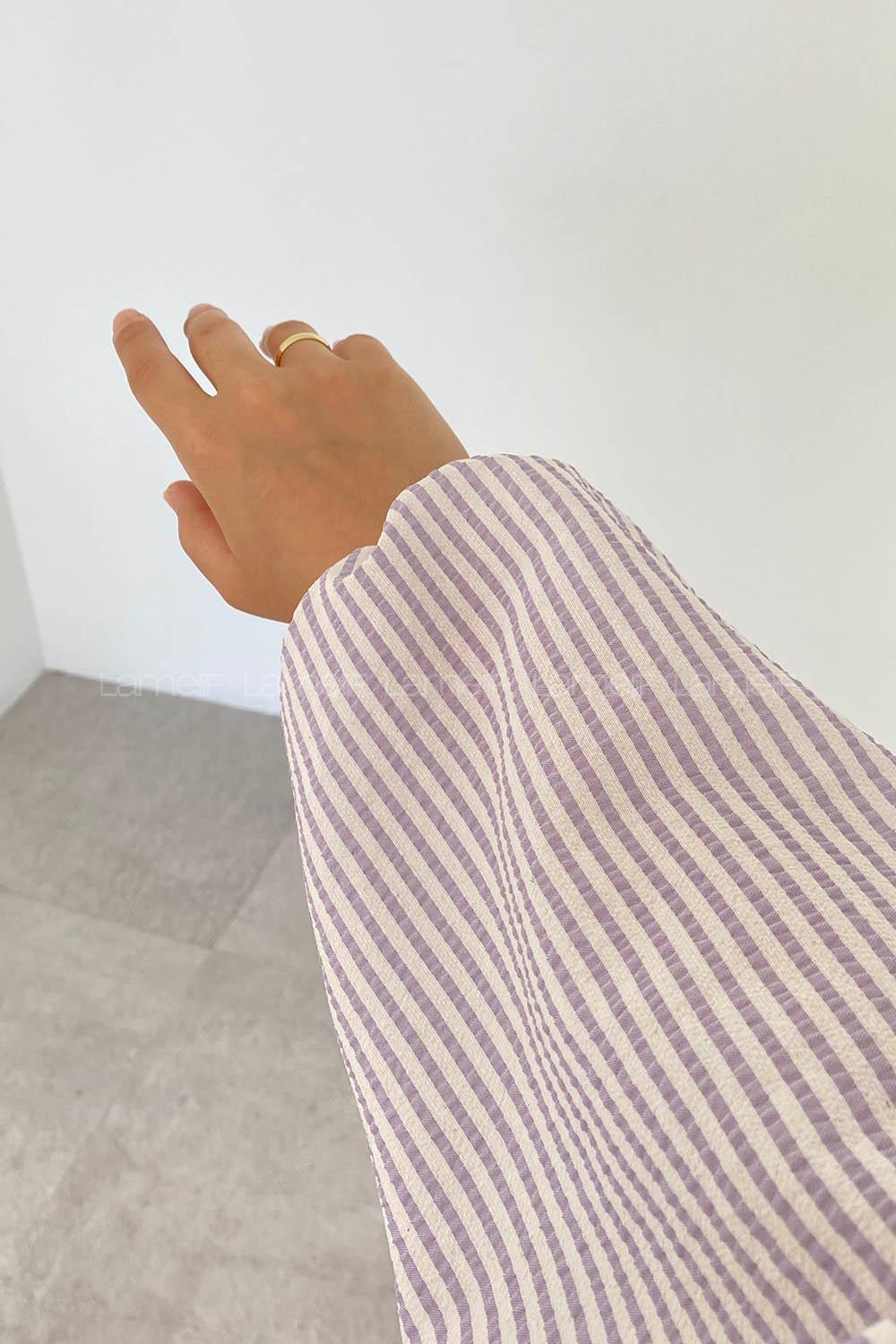 Lilac22 Crew Neck Cotton Printed Dresess