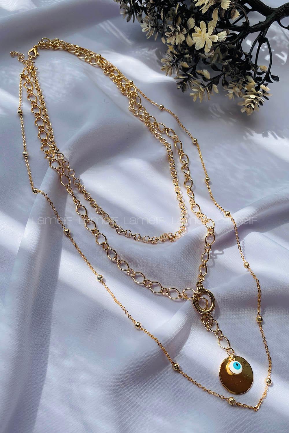 Gold Gold Straight Necklace