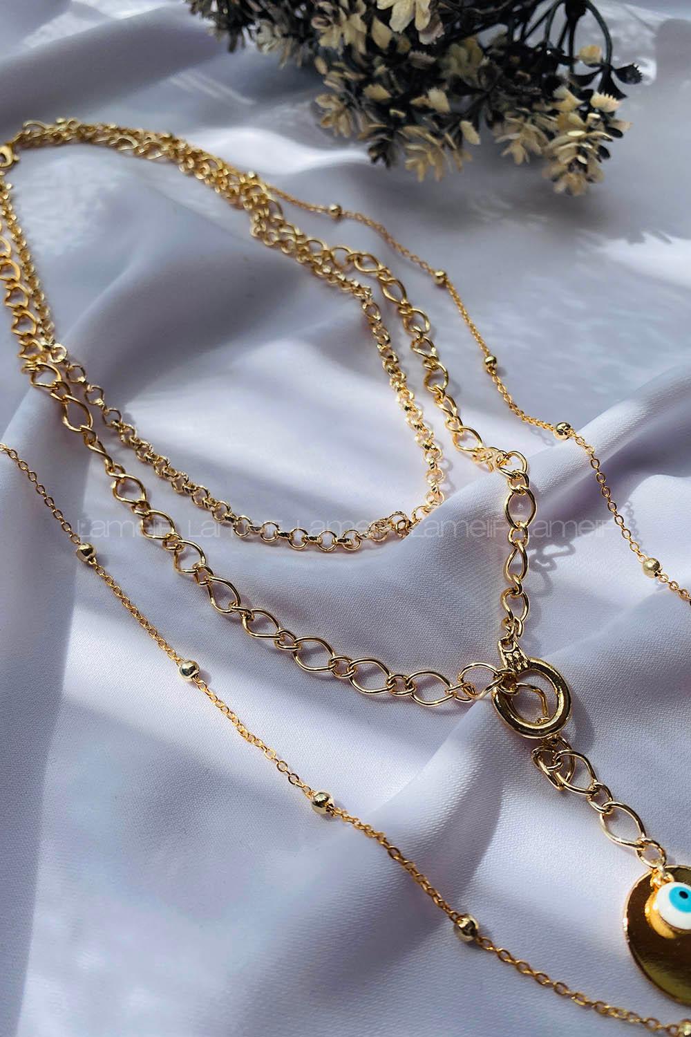 Gold Gold Straight Necklace