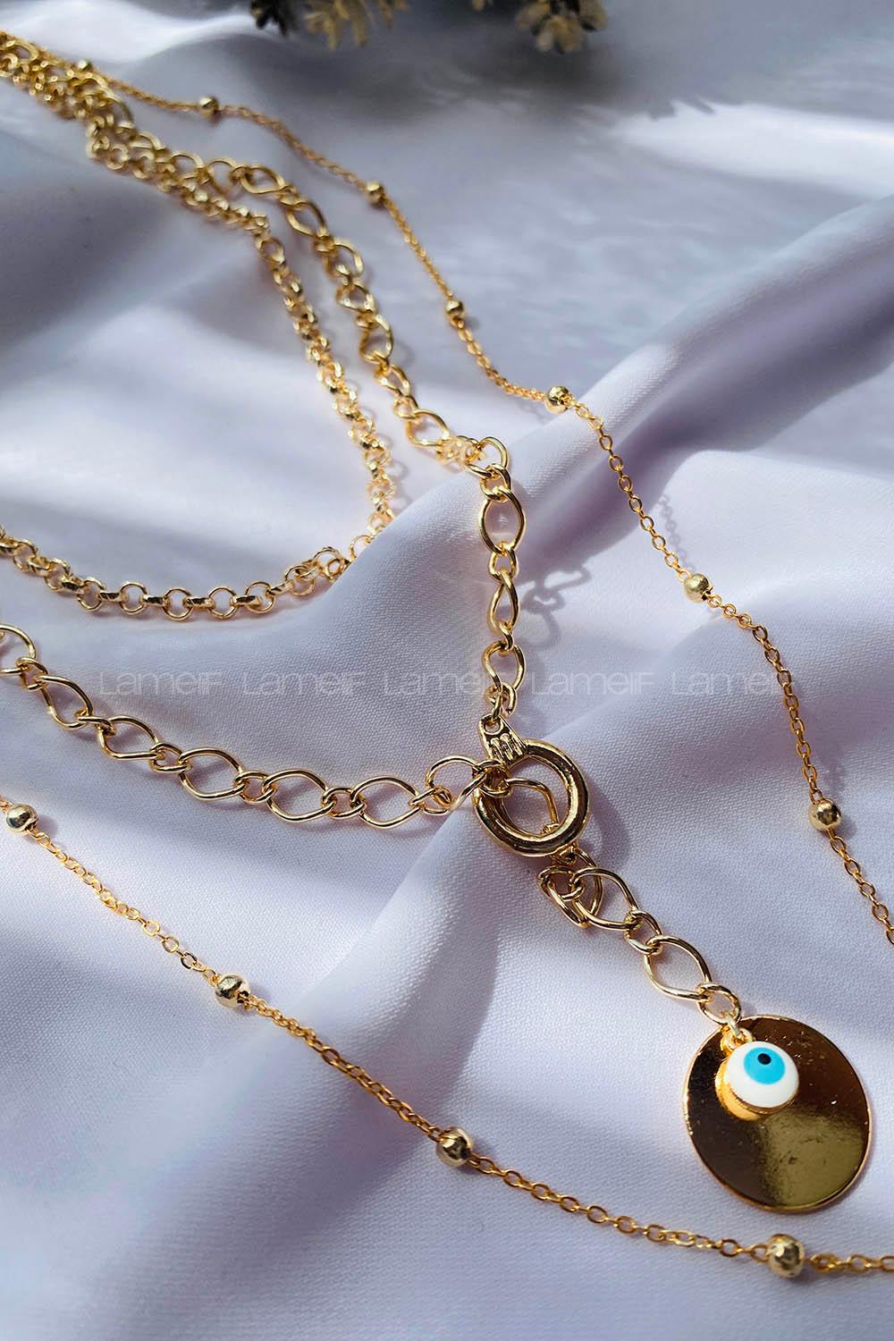 Gold Gold Straight Necklace