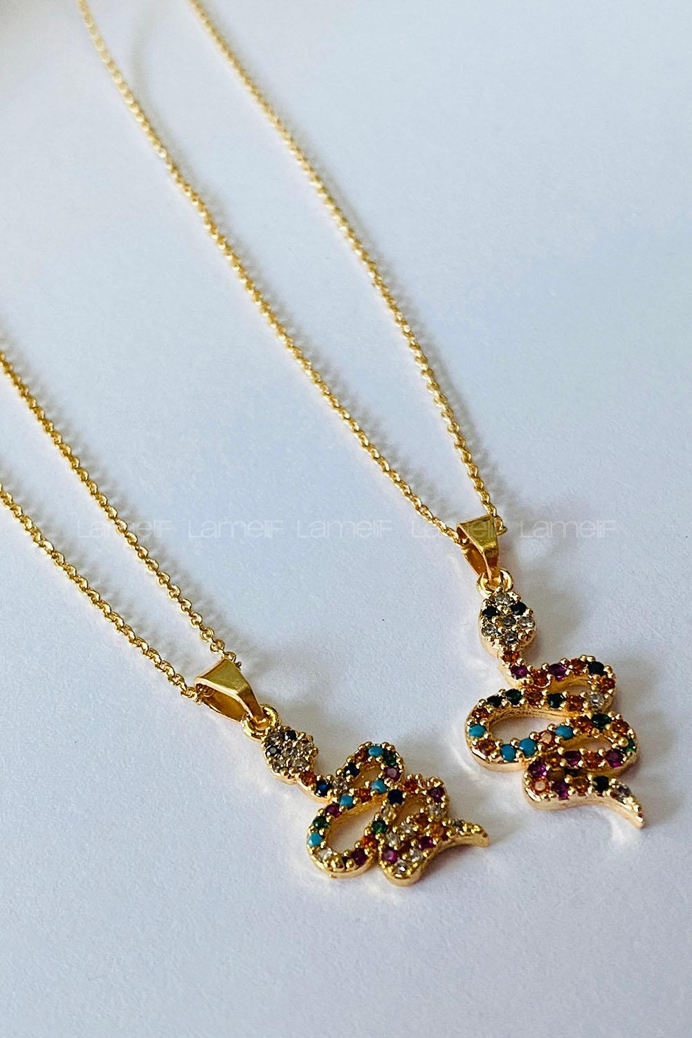 Gold Gold Straight Necklace