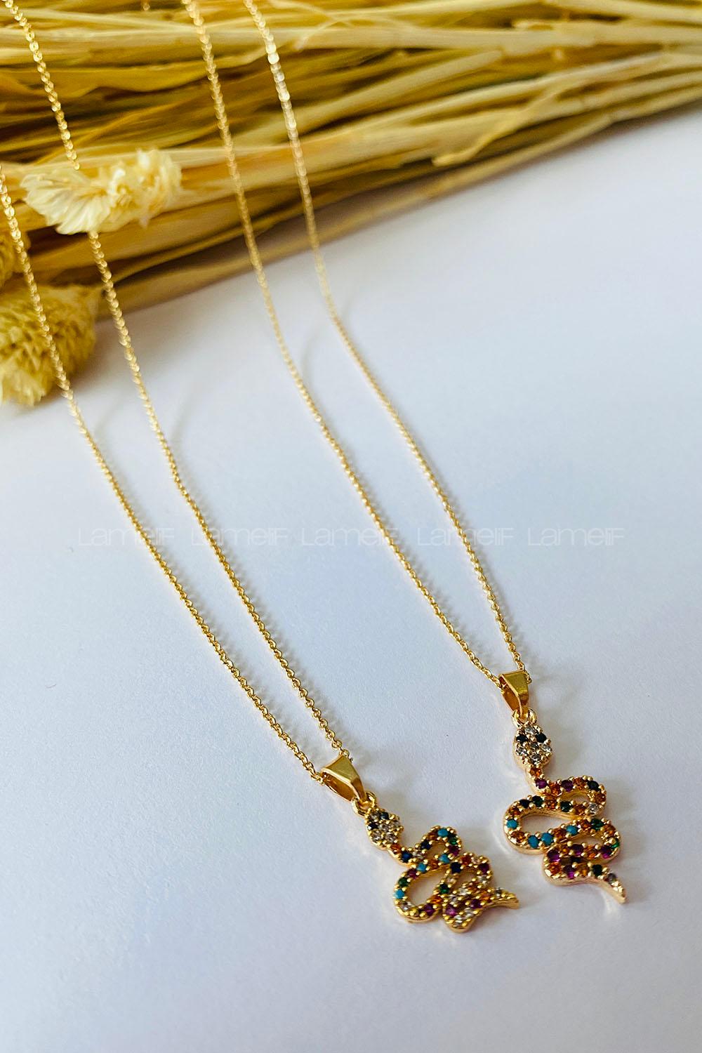 Gold Gold Straight Necklace