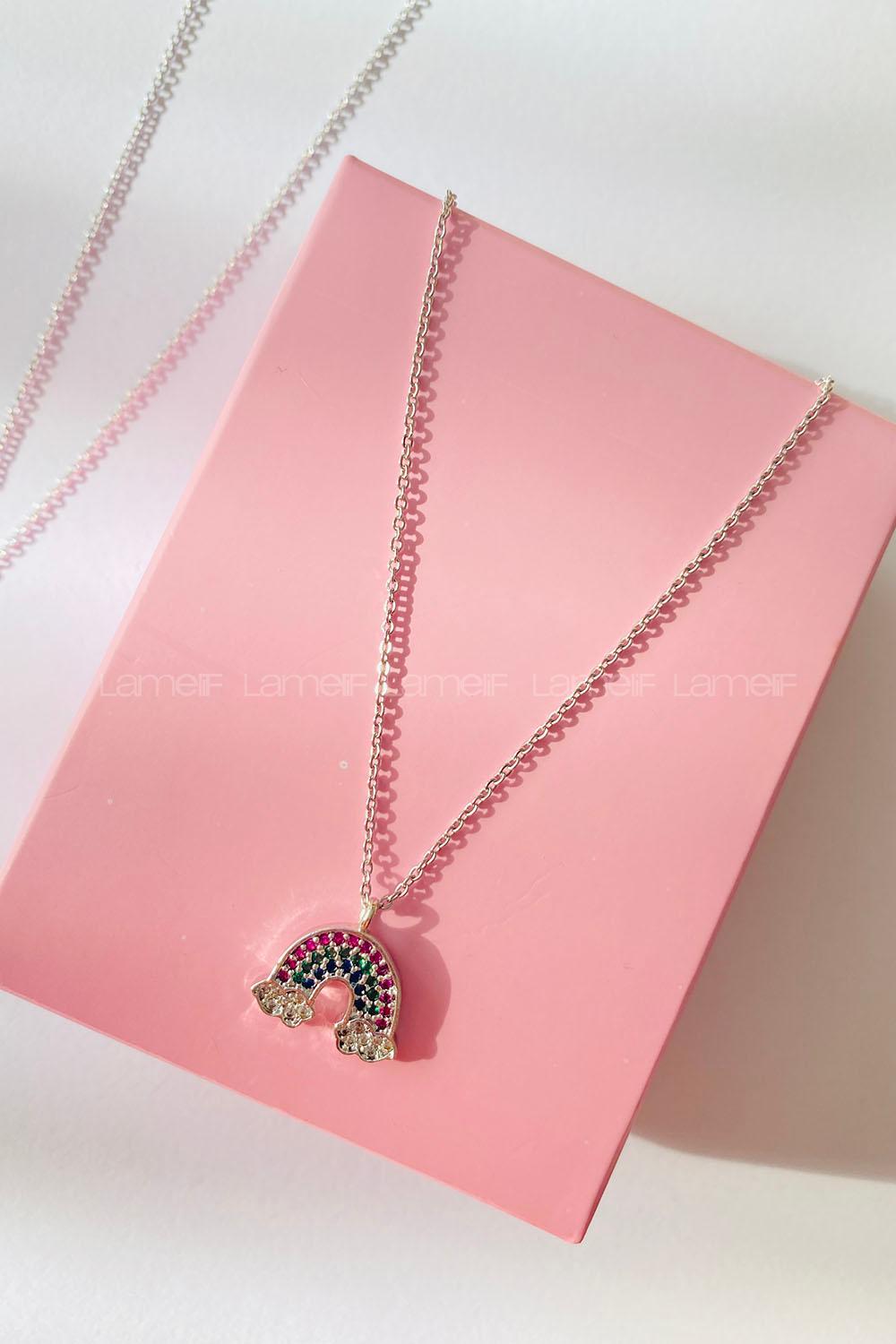 Silver2 Gold Straight Necklace