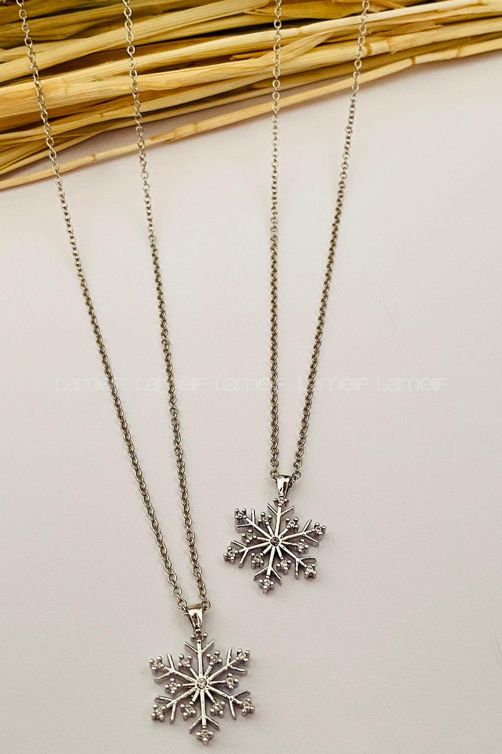 Silver Gold Straight Necklace