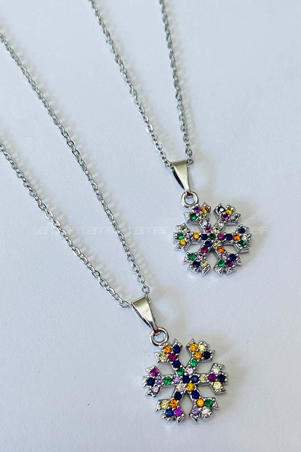 Silver2 Gold Straight Necklace