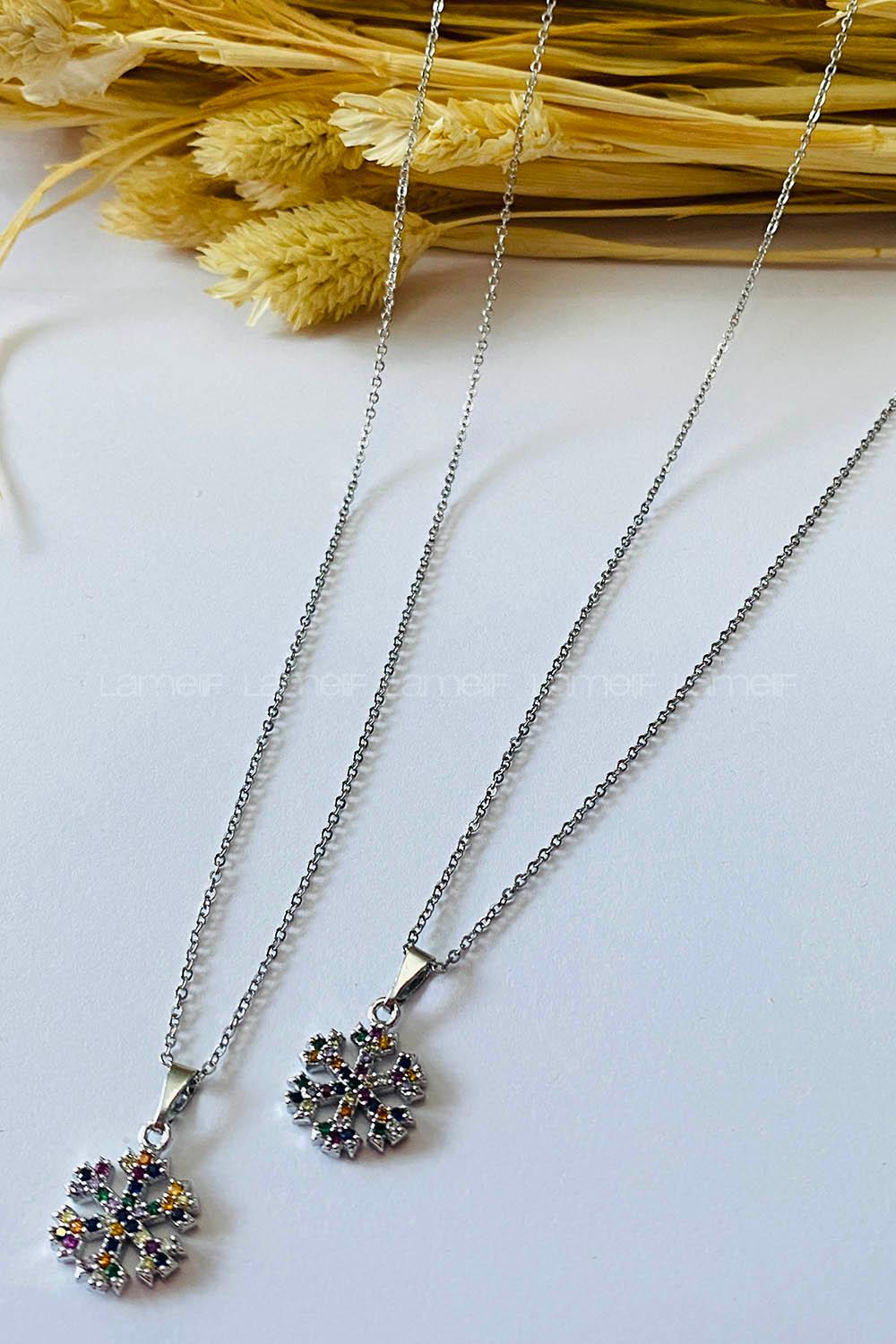 Silver2 Gold Straight Necklace