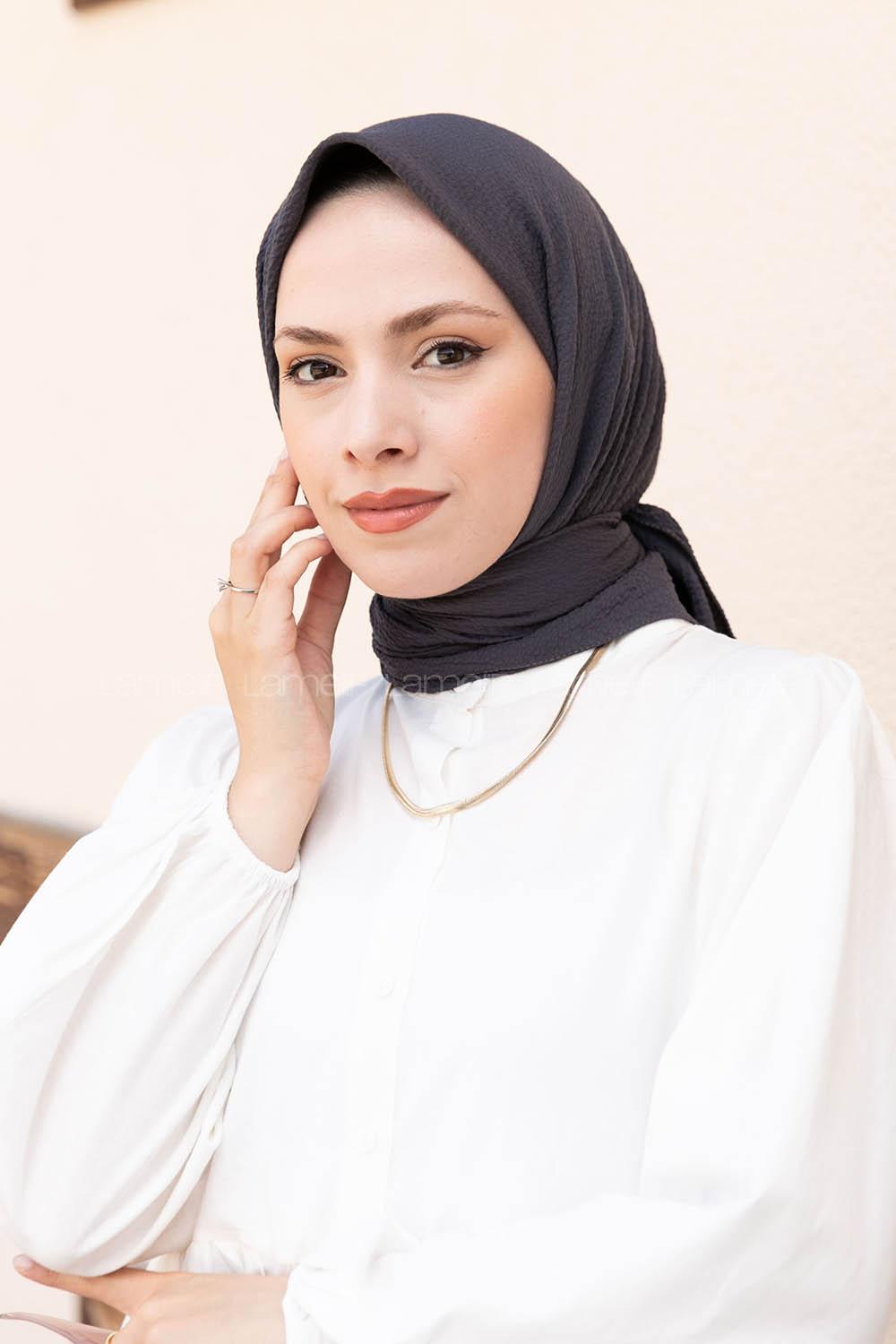 Lamelif Mio Caz Eşarp Antrasit