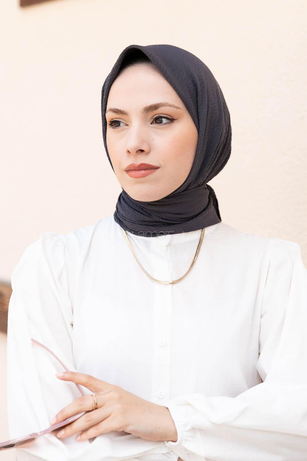 Lamelif Mio Caz Eşarp Antrasit