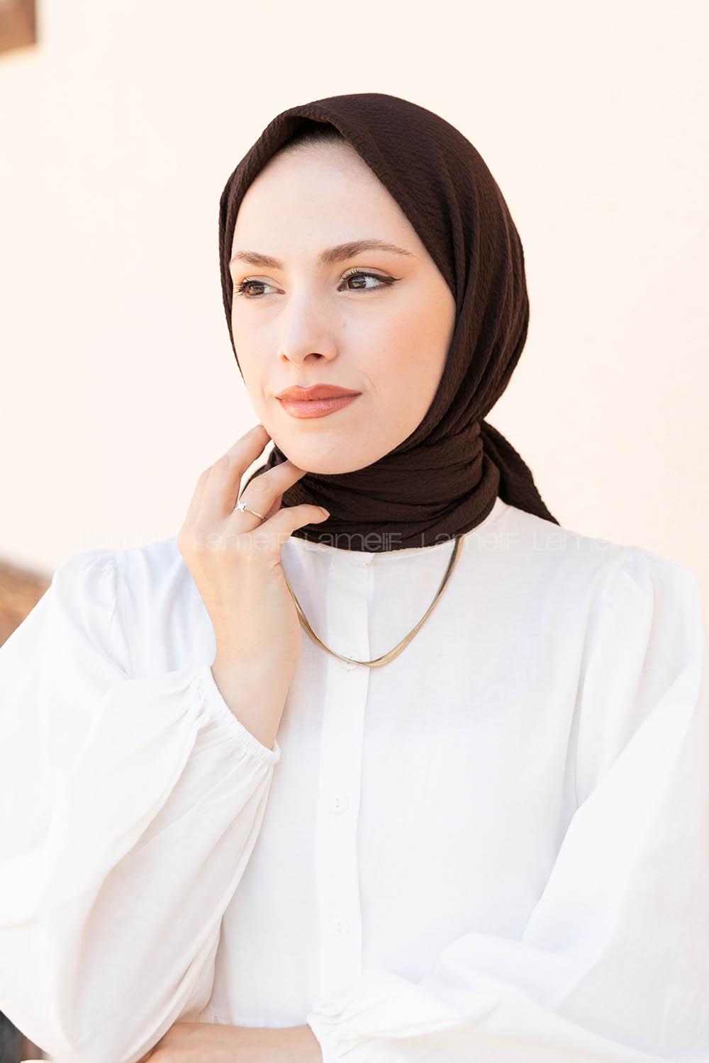 Lamelif Mio Caz Eşarp Bitter kahve