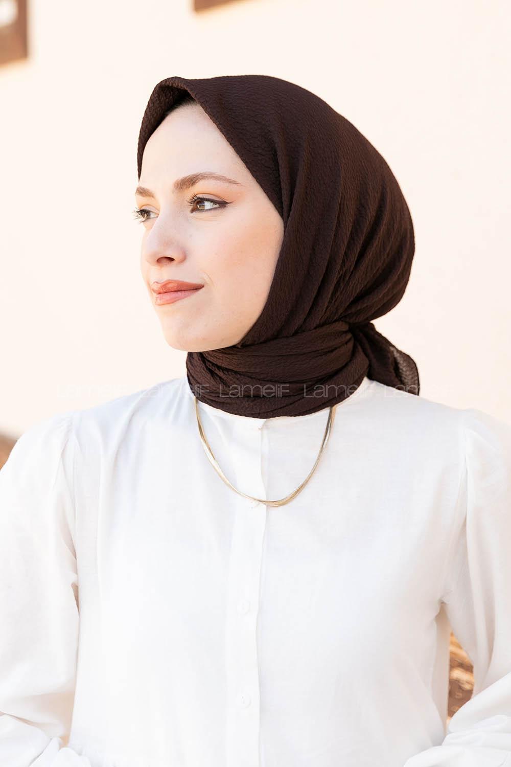 Lamelif Mio Caz Eşarp Bitter kahve