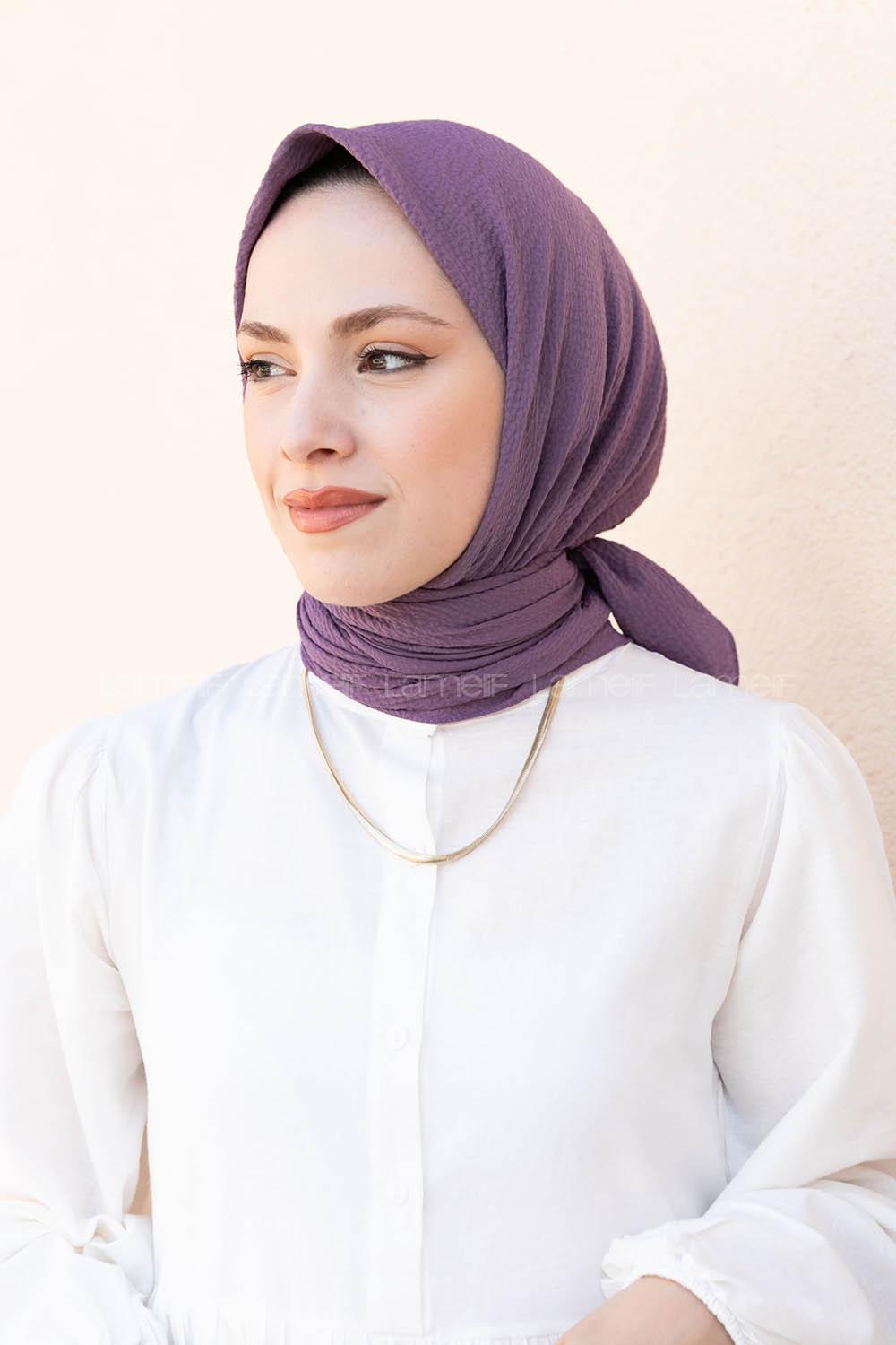 Lamelif Mio Caz Eşarp Eflatun