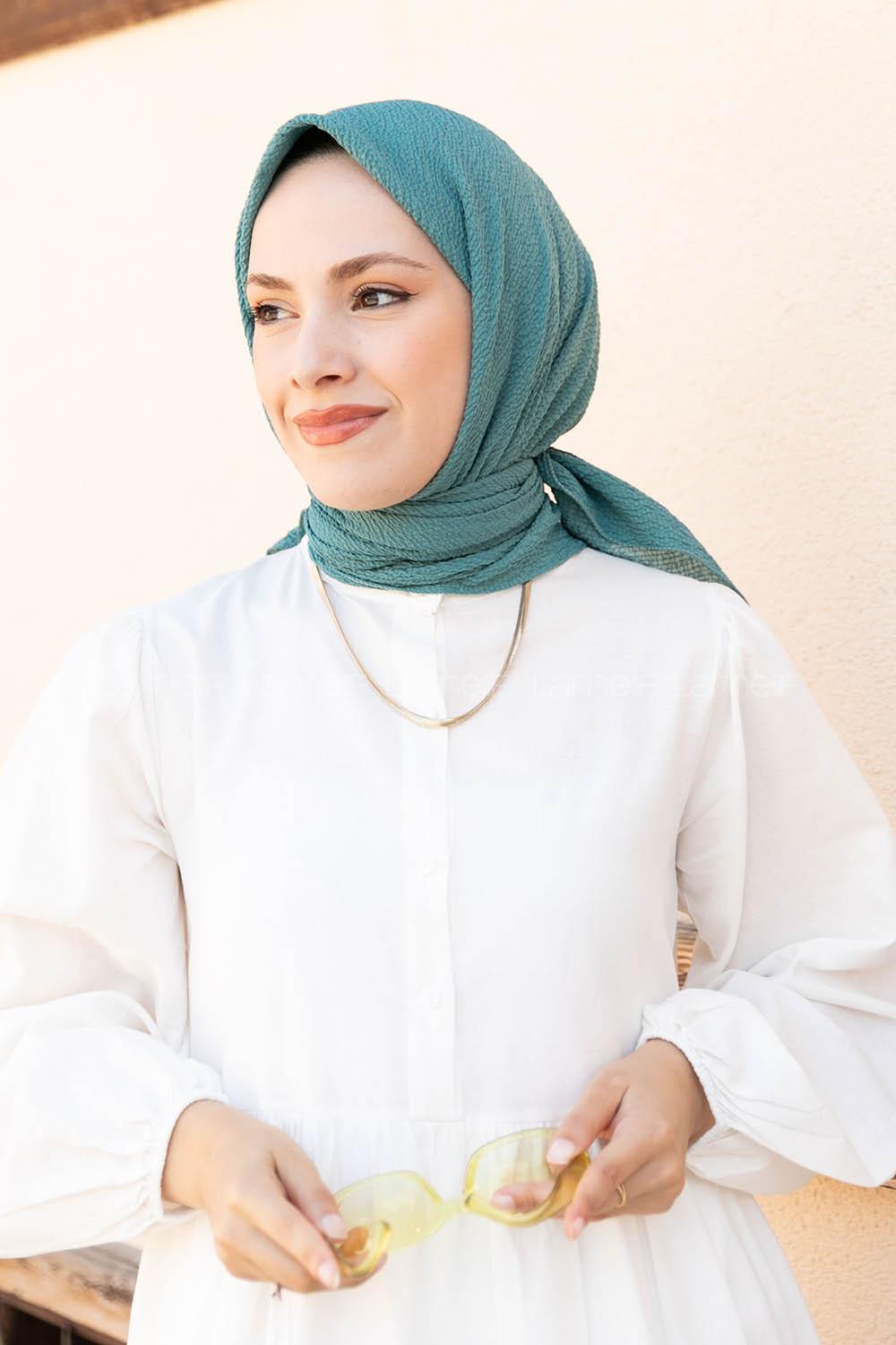 Lamelif Mio Caz Eşarp Turkuaz