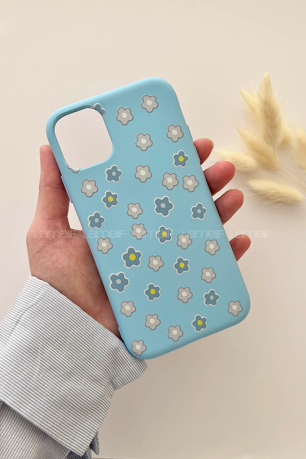 Baby Blue Printed Iphone 11 Phone Case