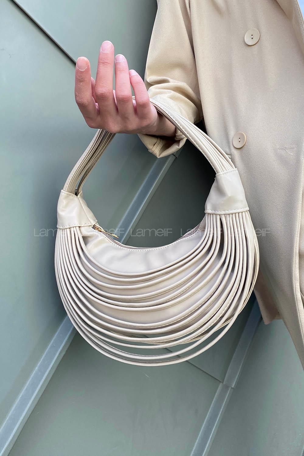 Mink Buckle Skin Hand Bag Bag