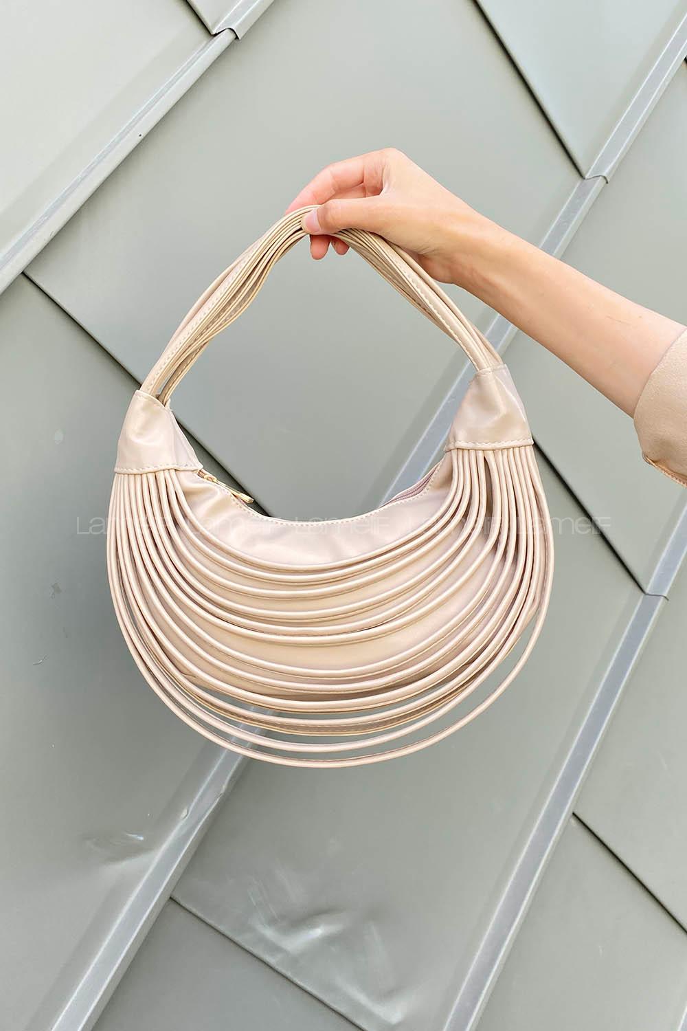 Mink Buckle Skin Hand Bag Bag