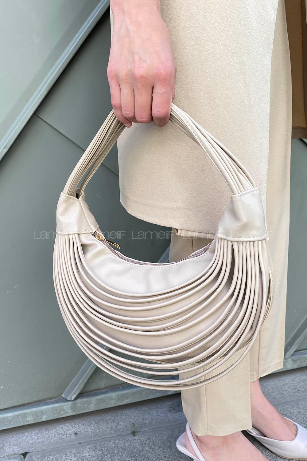 Mink Buckle Skin Hand Bag Bag