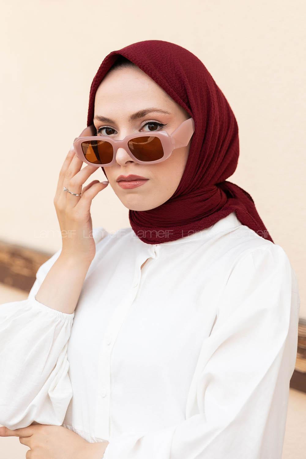 Lamelif Mio Caz Eşarp Bordo