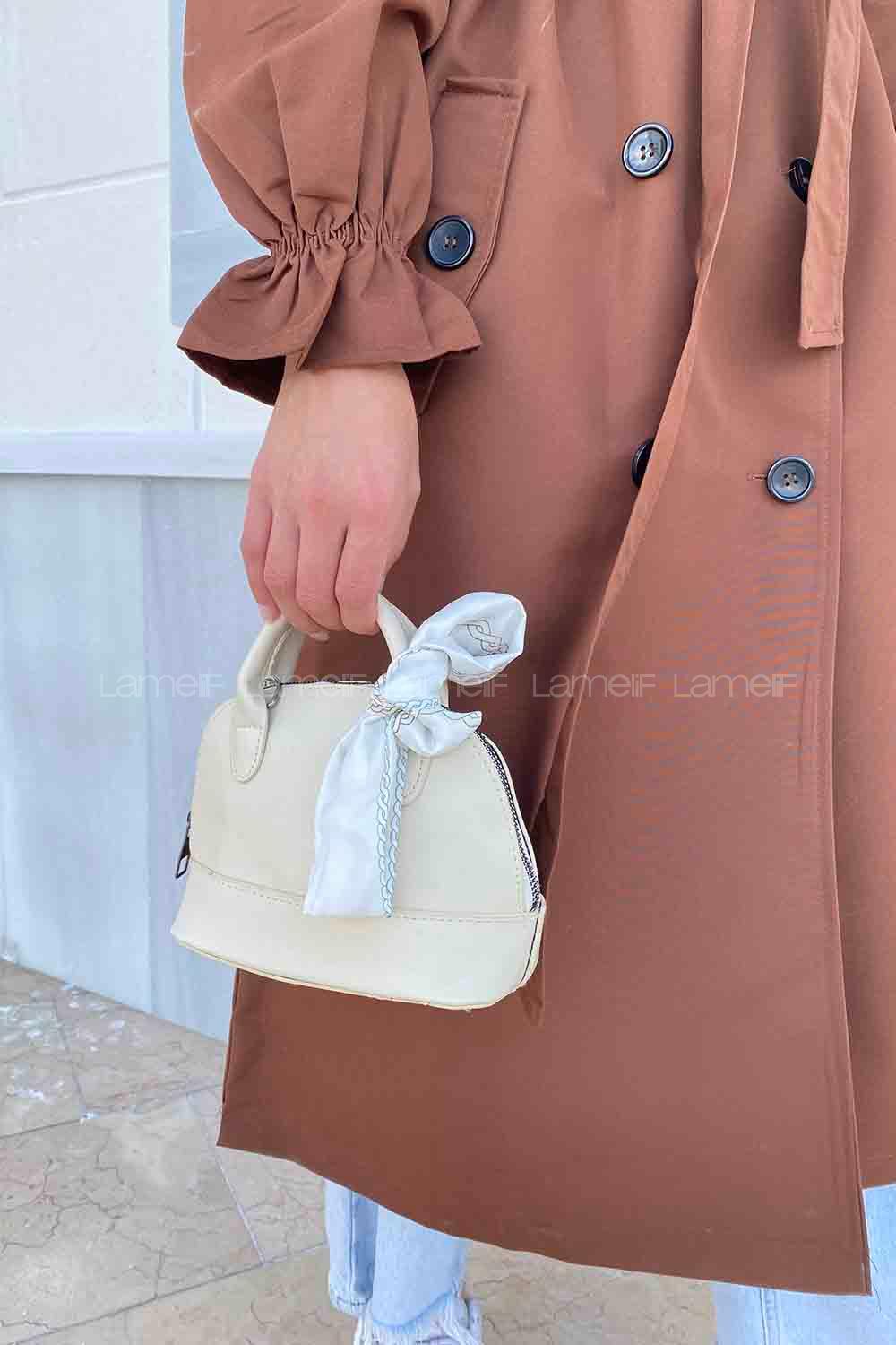 Cream With Suspenders Skin Hand Bag Bag