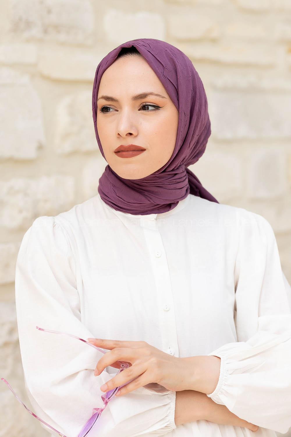 Lamelif Bambu Şal Erik Moru