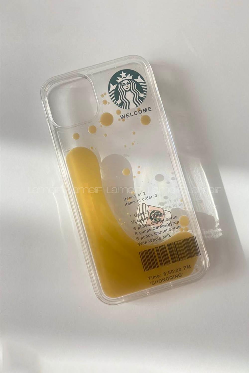 Lamelif Starbucks Latte Sulu Eğlenceli Kılıf Iphone 11