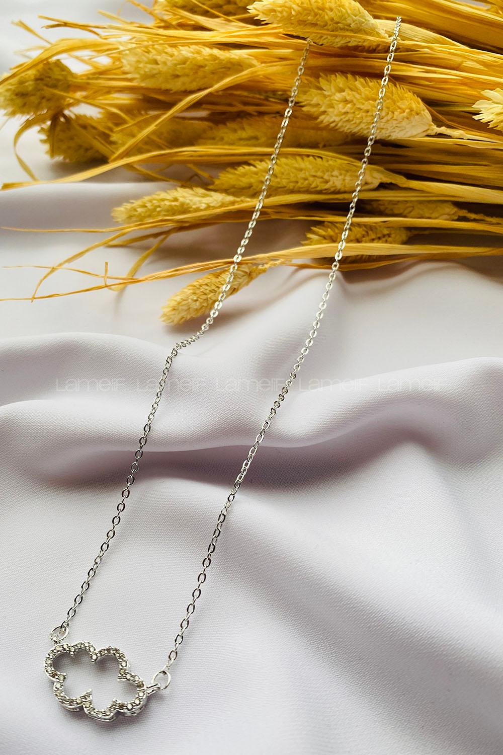 Silver Gold Straight Necklace