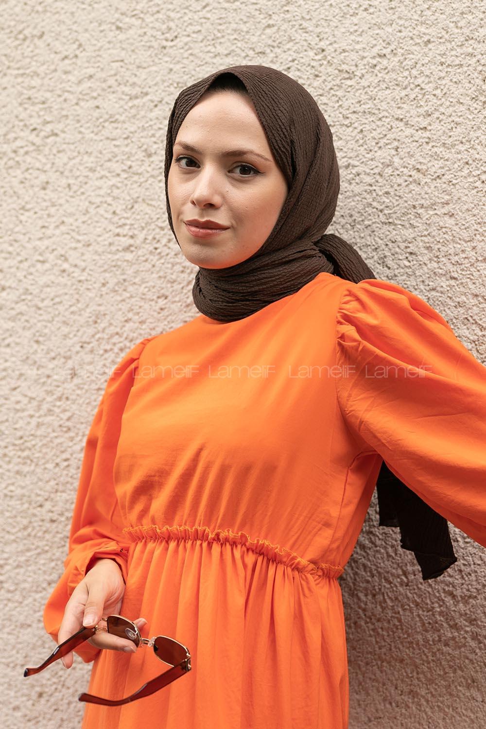 Lamelif Mio Caz Şal Bitter Kahve