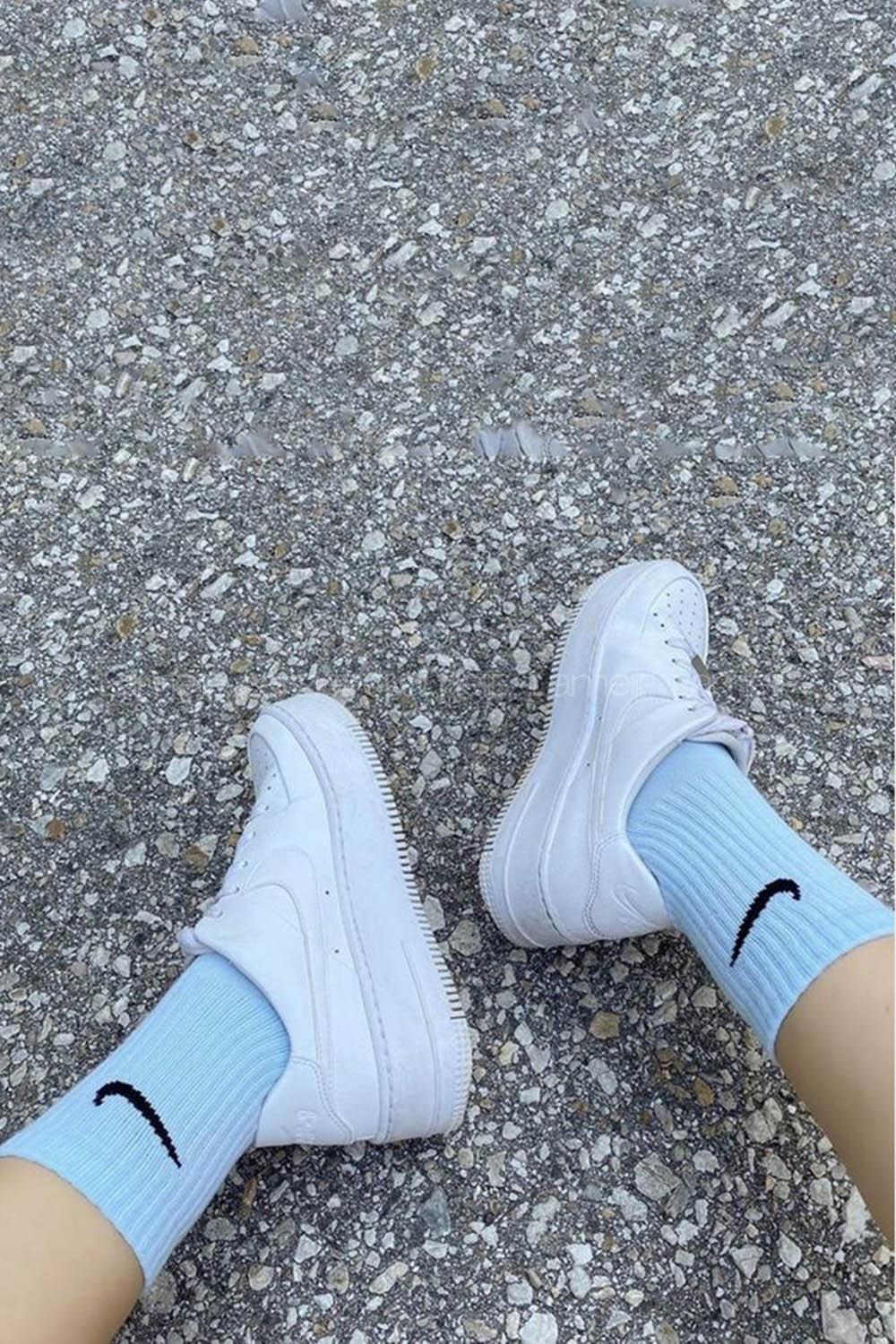 Lamelif Bebe Mavisi Spor Çorap