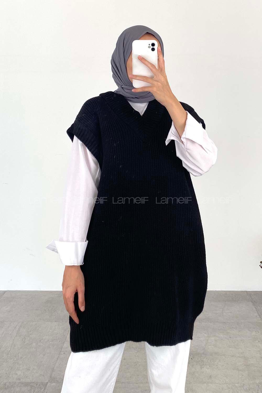 Black V Neck Knitwear Knitwear