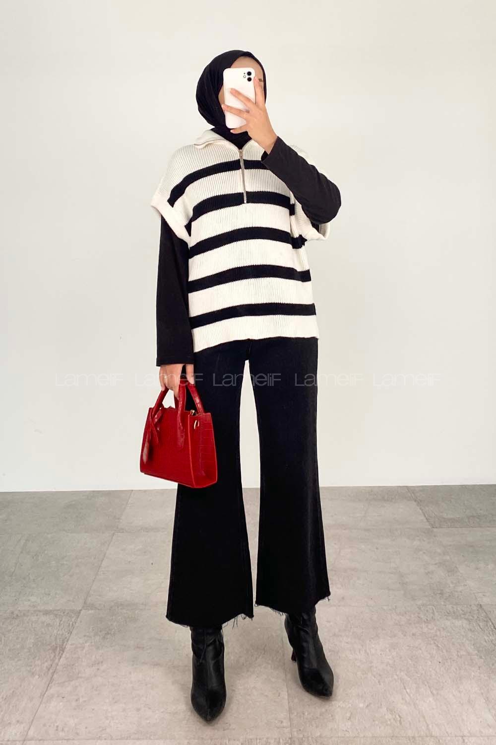 White V Neck Acrylic Unprinted Knitwear