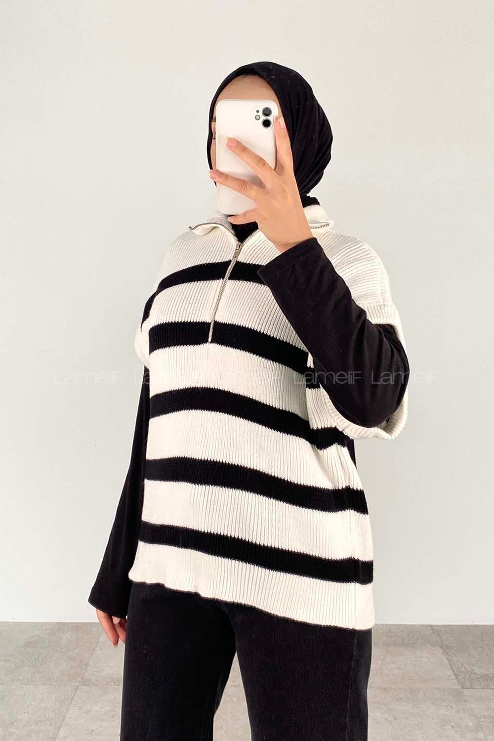 White V Neck Acrylic Unprinted Knitwear