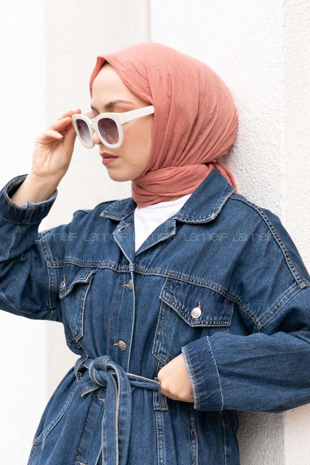 Lamelif Bambu Şal Koyu Pudra